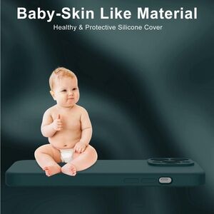 Deenakin iPhone 14 Pro Max Silicone Case Green